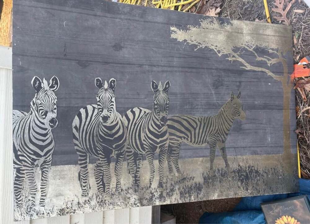 Modern Zebra Canvas Art